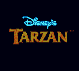 Tarzan title screen for GameBoy Color